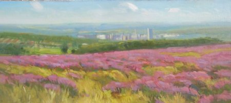Picture of the Week: The heather on the hills has been in bloom again this August, always a welcome sight.
We have had technical difficulties with the website hence the infrequent posts.
I am having a half price sale on all available works so see if there is anything you might like.